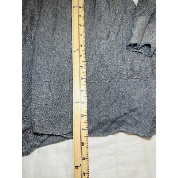 NY Collection Woman Gray Open Front Long Sleeve Cardigan Plus Size 1X NWT - Picture 8 of 8